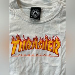 TWO THRASHER SHIRTS WHITE AND BLACK!!!!